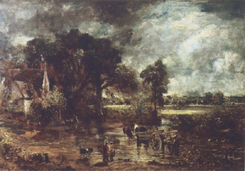 John Constable Full sale study for The hay wain China oil painting art